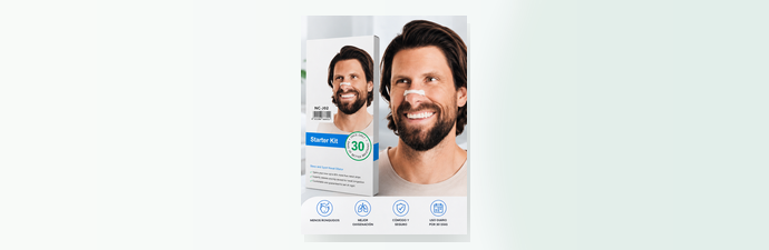 Dilatador nasal magnético, kit de inicio
